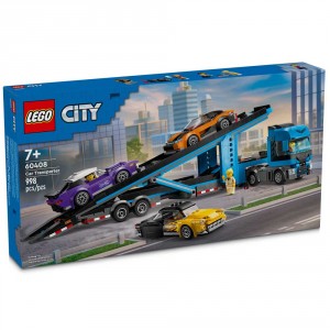 Lego City Car Transporter Truck With Sports Cars